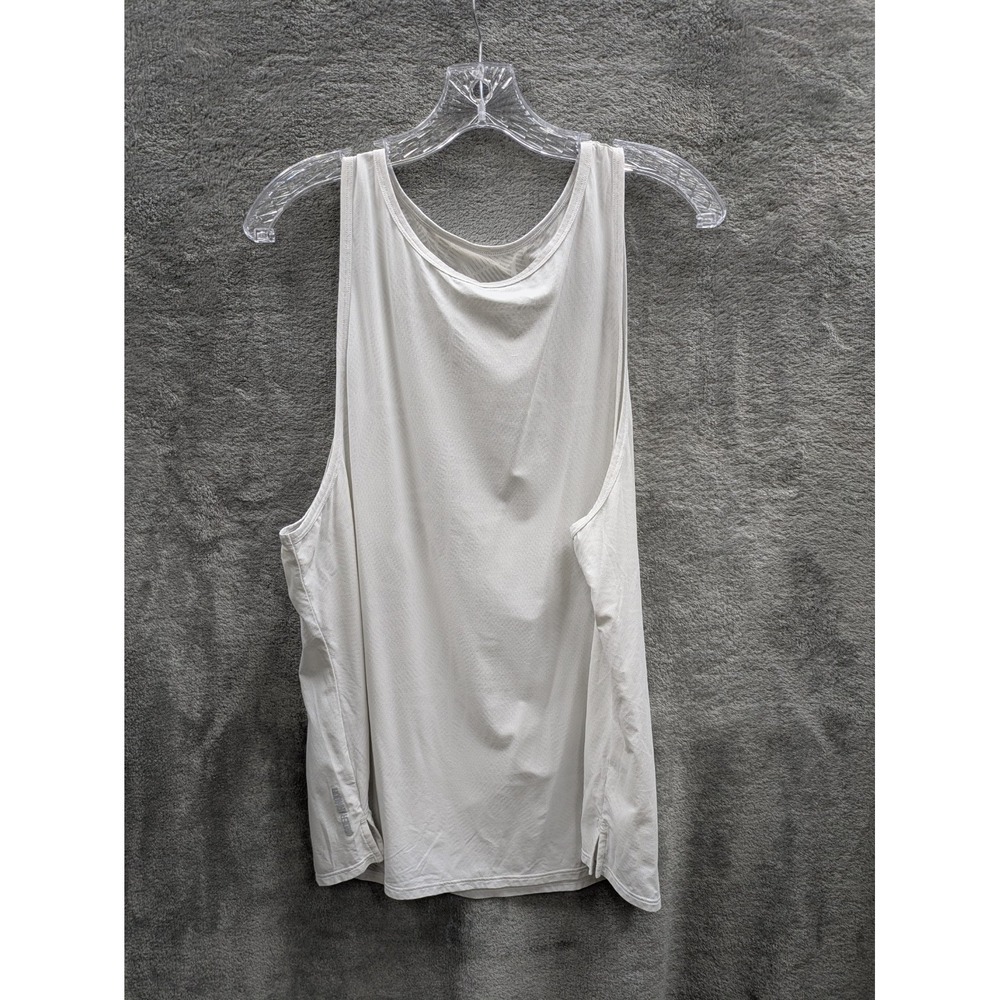 Under Armour Tank Top Womens XL‎ White HeatGear Racerback Interior Print